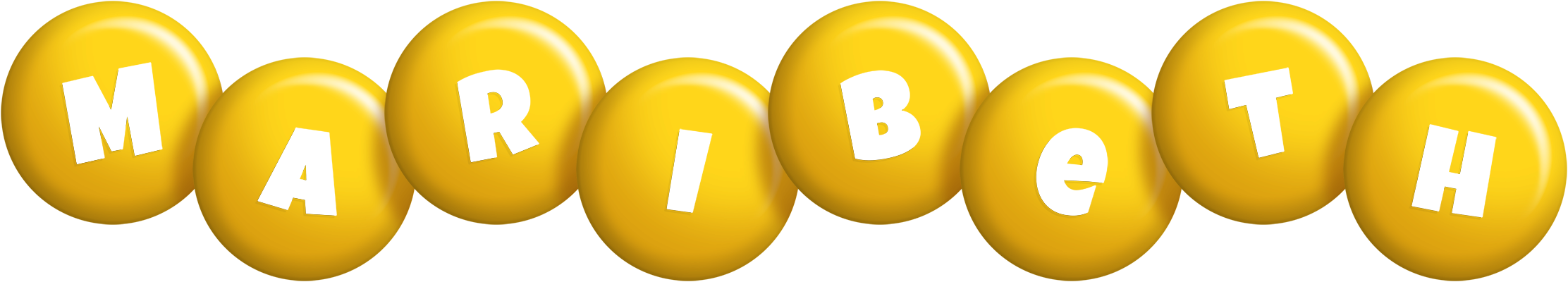 Maribeth candy-yellow logo