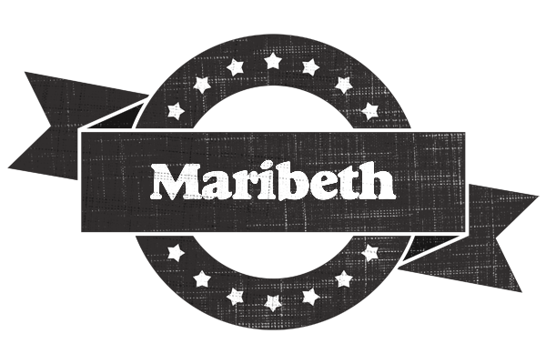 Maribeth grunge logo