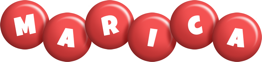 Marica candy-red logo