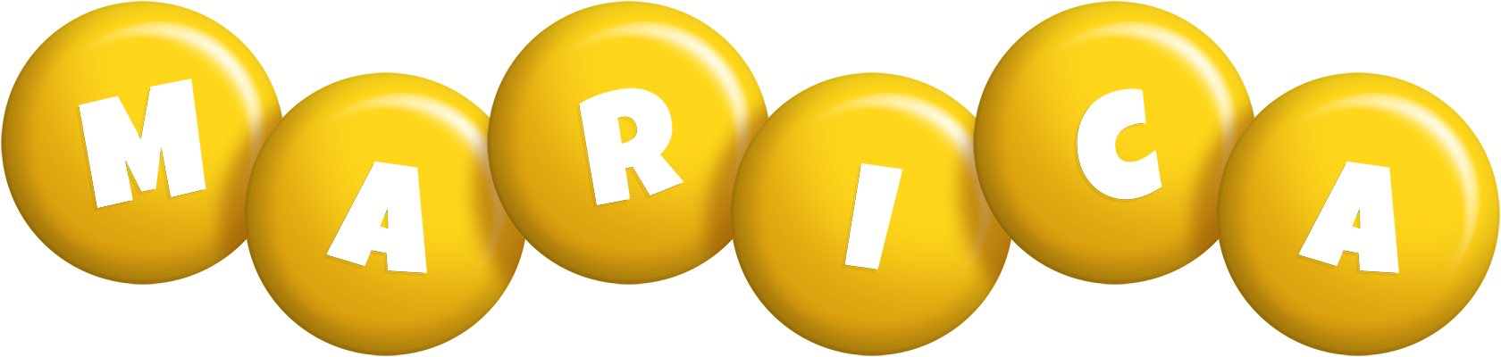Marica candy-yellow logo