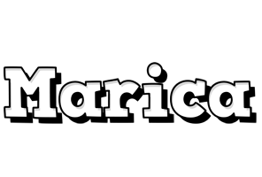 Marica snowing logo