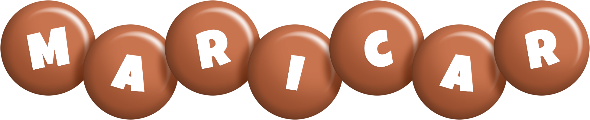 Maricar candy-brown logo