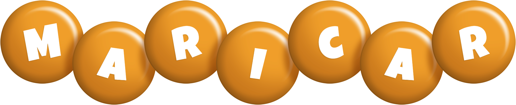 Maricar candy-orange logo
