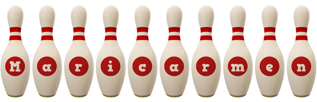 Maricarmen bowling-pin logo