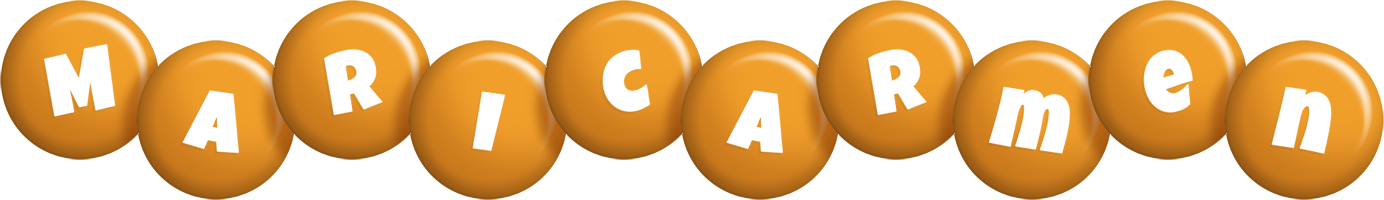 Maricarmen candy-orange logo