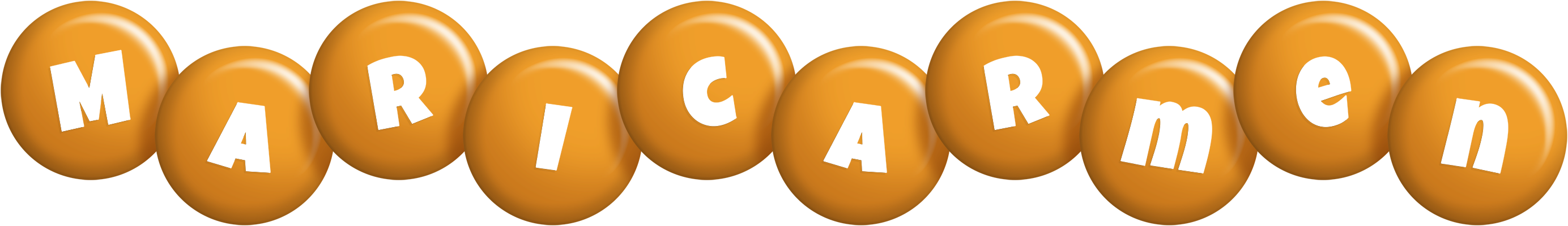 Maricarmen candy-orange logo