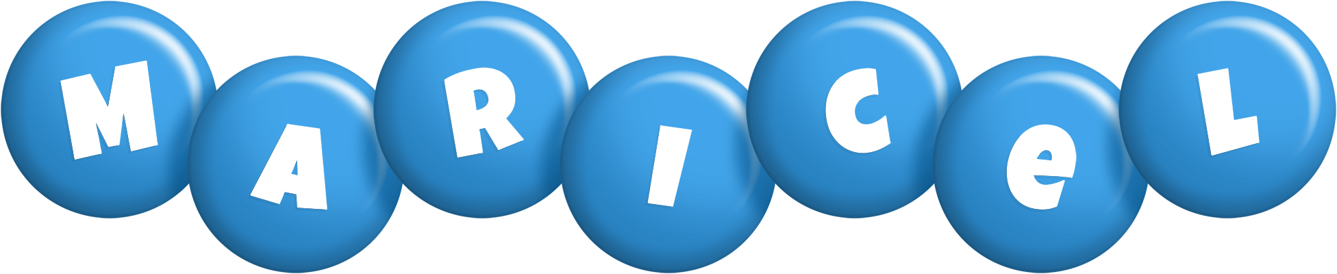 Maricel candy-blue logo