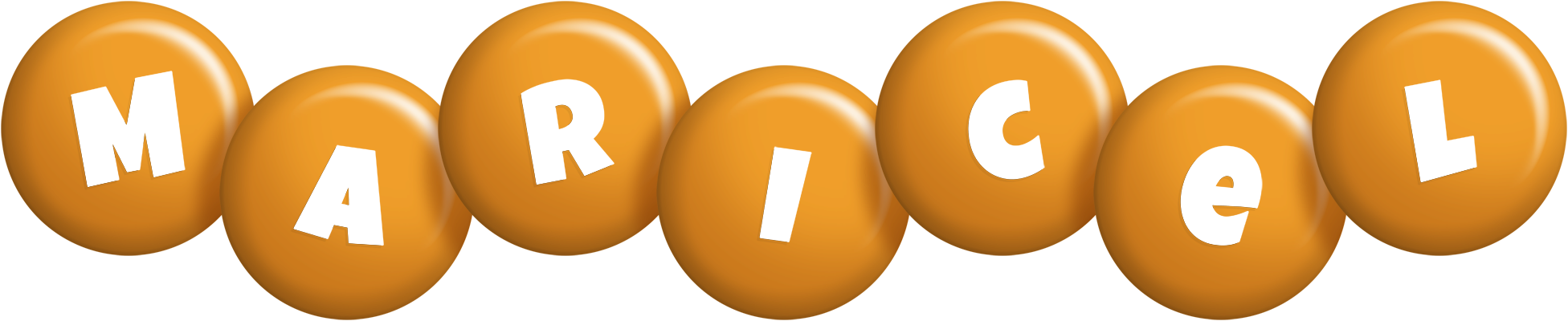 Maricel candy-orange logo