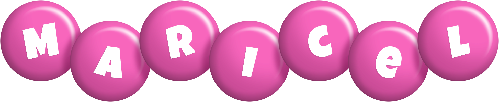 Maricel candy-pink logo
