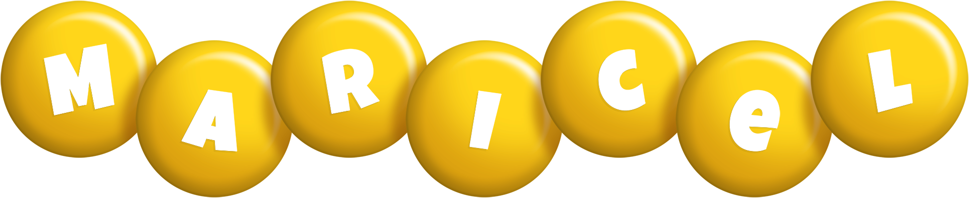 Maricel candy-yellow logo