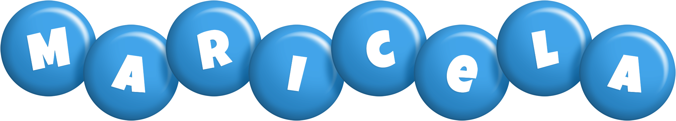 Maricela candy-blue logo