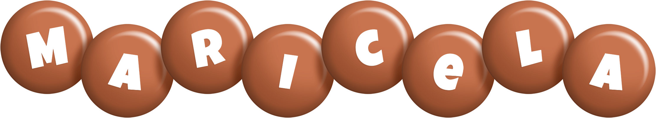 Maricela candy-brown logo