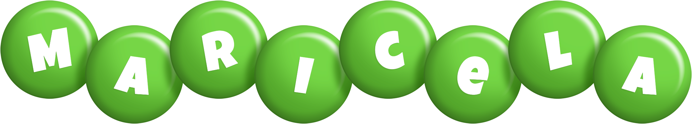 Maricela candy-green logo