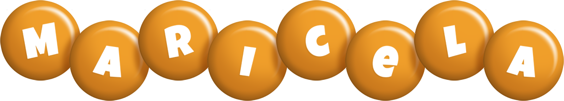 Maricela candy-orange logo