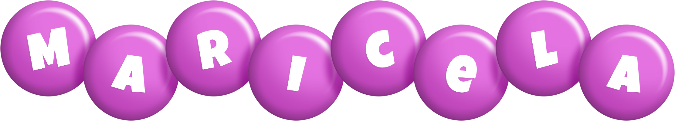 Maricela candy-purple logo