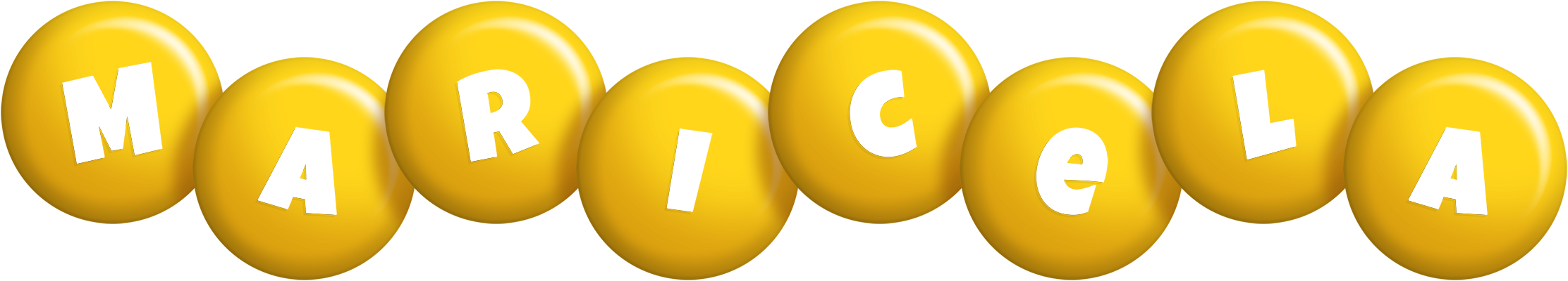 Maricela candy-yellow logo