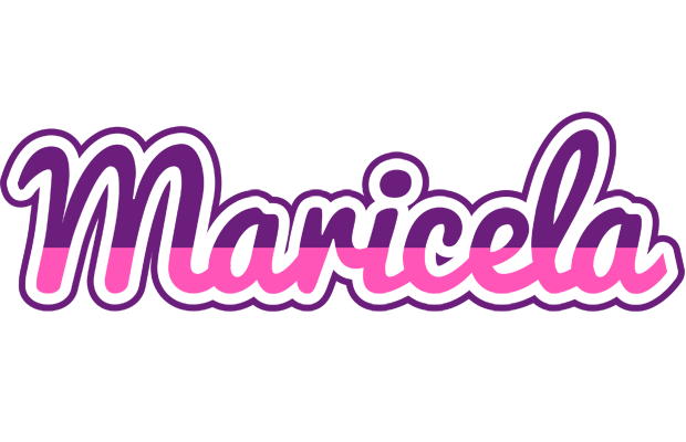 Maricela cheerful logo