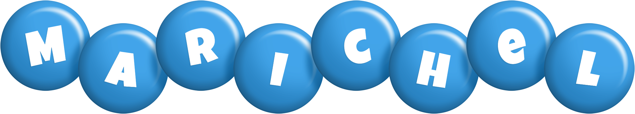 Marichel candy-blue logo