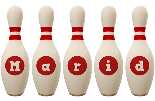Marid bowling-pin logo
