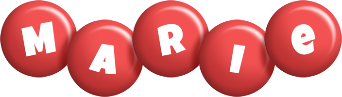 Marie candy-red logo