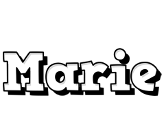 Marie snowing logo