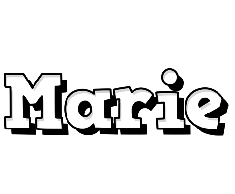 Marie snowing logo