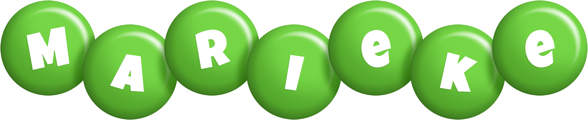Marieke candy-green logo