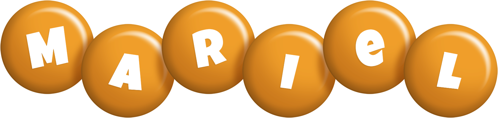 Mariel candy-orange logo