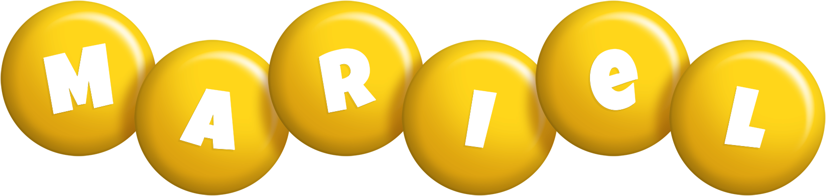 Mariel candy-yellow logo