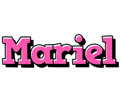 Mariel girlish logo