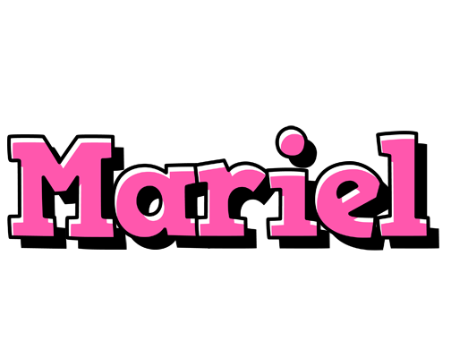 Mariel girlish logo