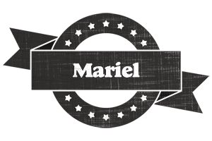 Mariel grunge logo