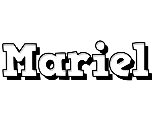 Mariel snowing logo