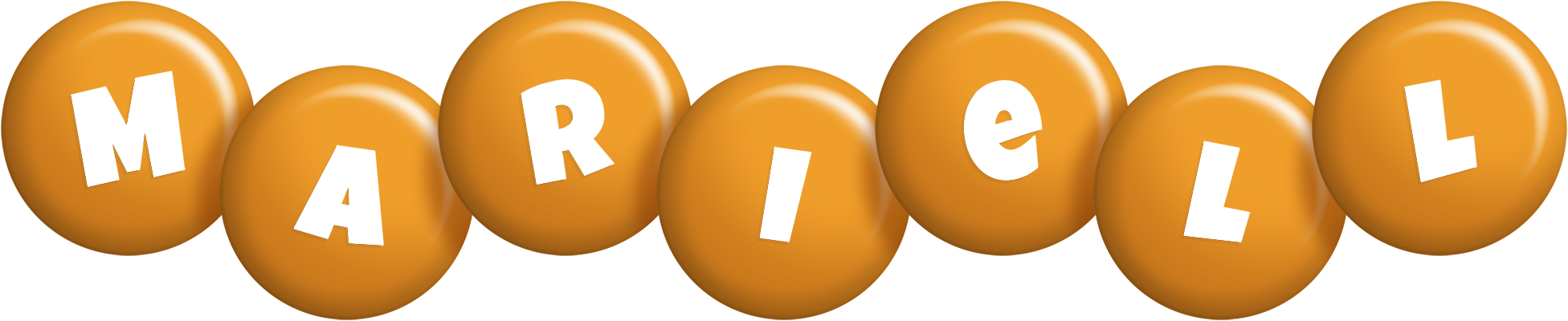 Mariell candy-orange logo