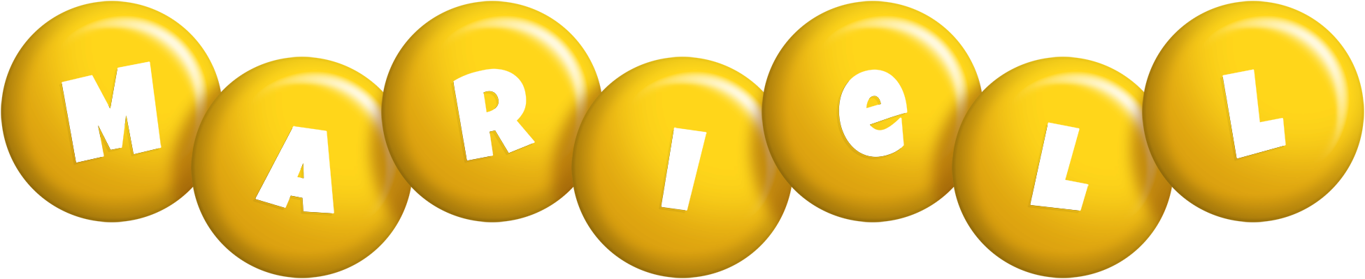 Mariell candy-yellow logo
