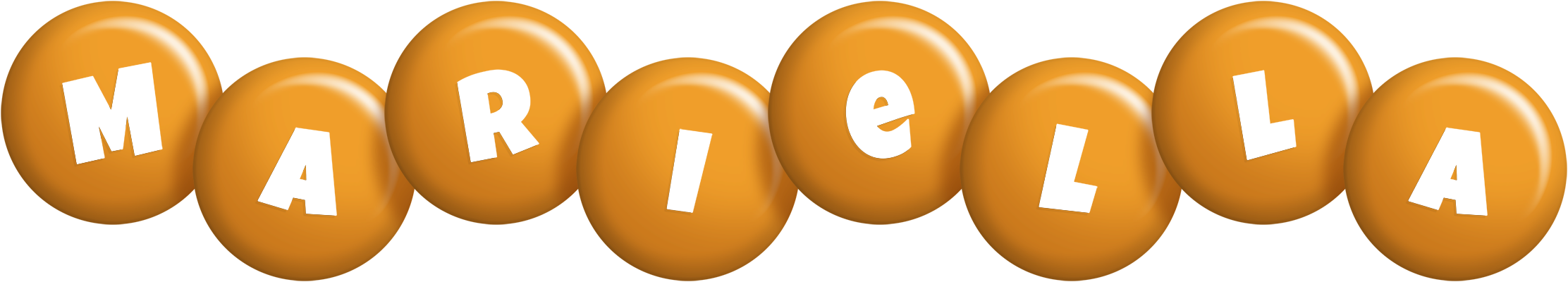 Mariella candy-orange logo