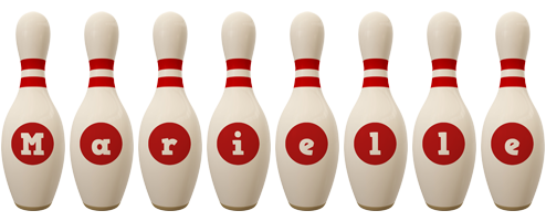 Marielle bowling-pin logo