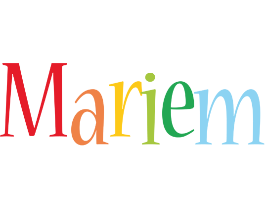 Mariem birthday logo