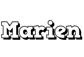 Marien snowing logo