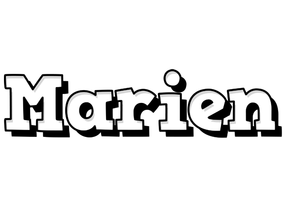 Marien snowing logo