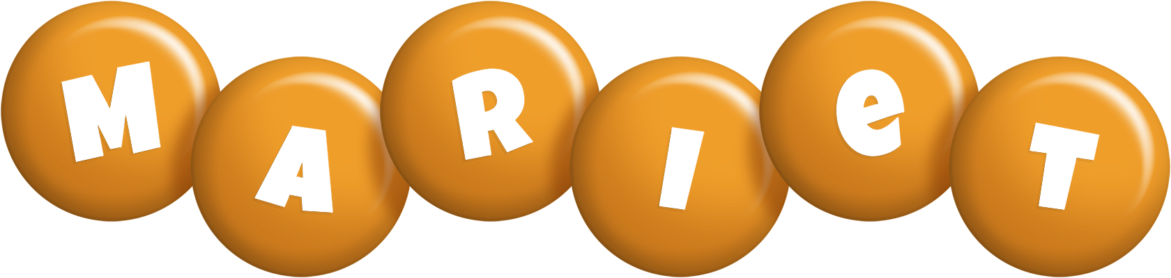 Mariet candy-orange logo