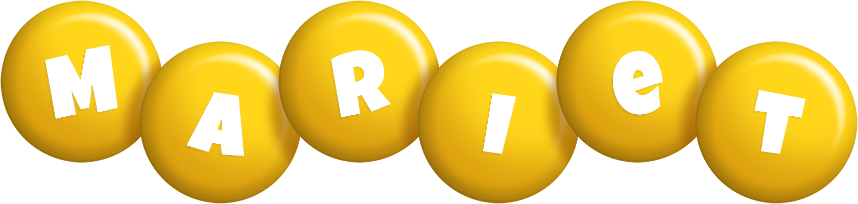 Mariet candy-yellow logo