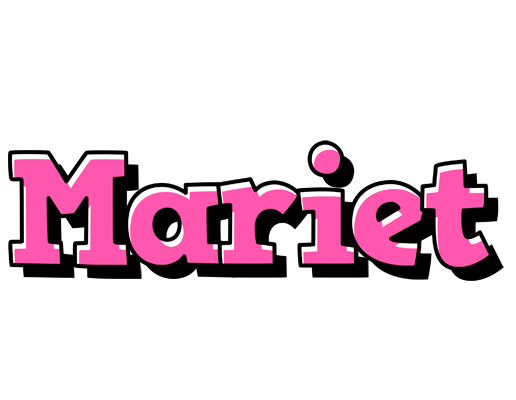 Mariet girlish logo