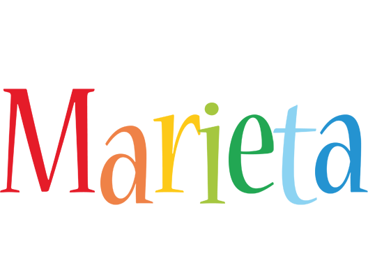 Marieta birthday logo