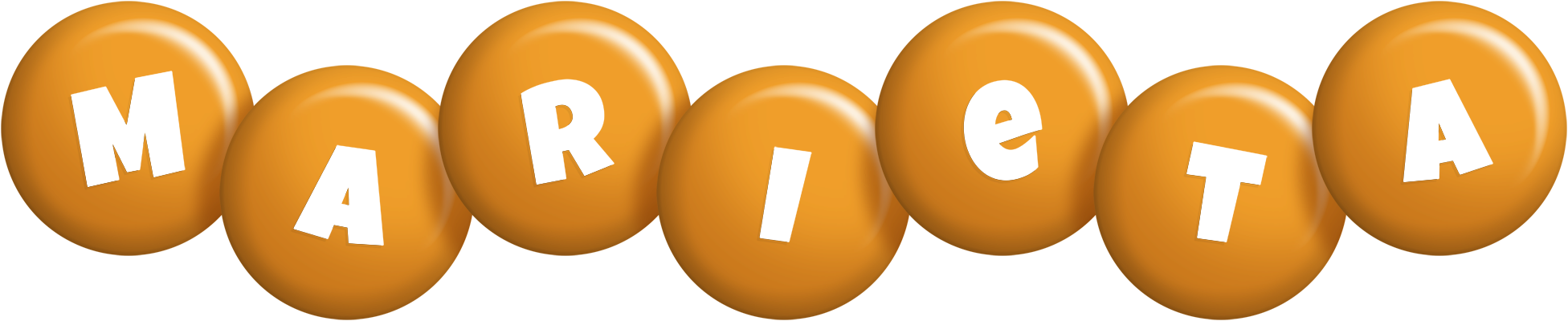 Marieta candy-orange logo