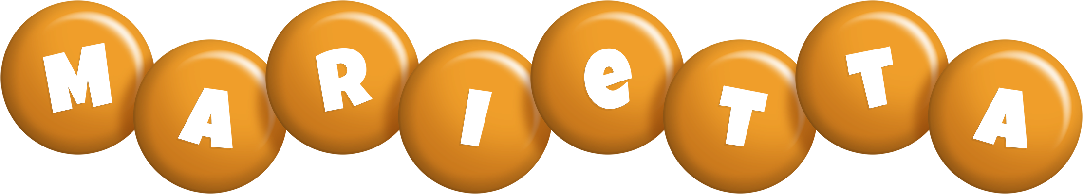 Marietta candy-orange logo