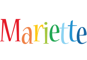 Mariette birthday logo