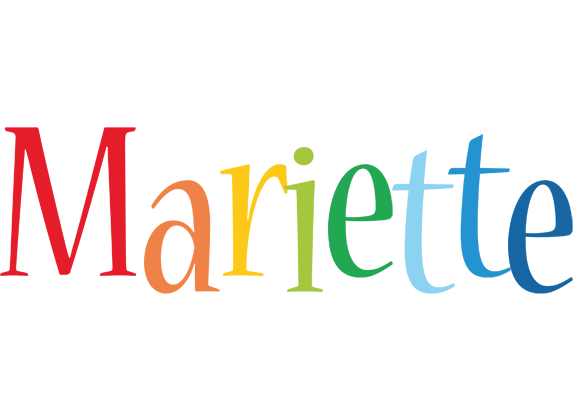Mariette birthday logo