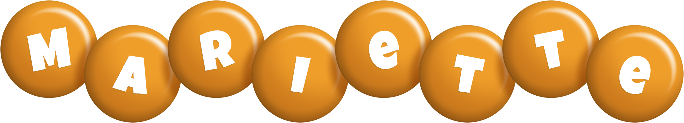 Mariette candy-orange logo