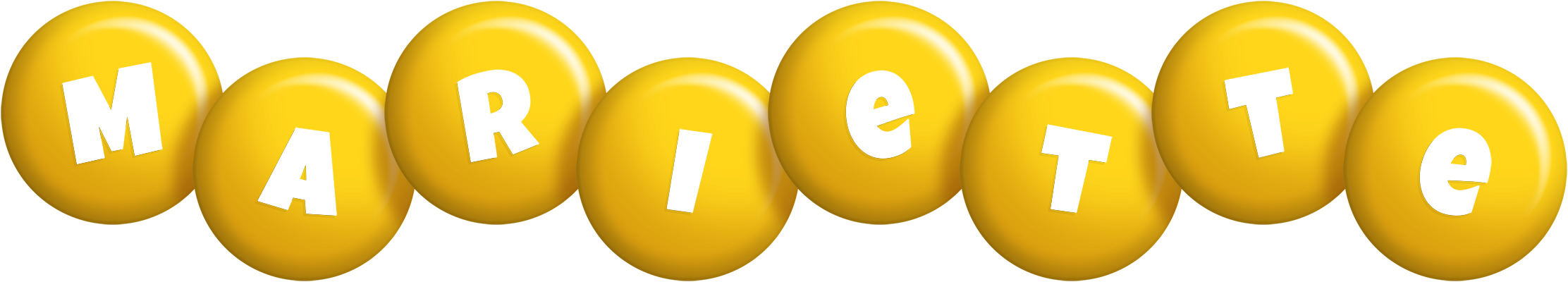 Mariette candy-yellow logo
